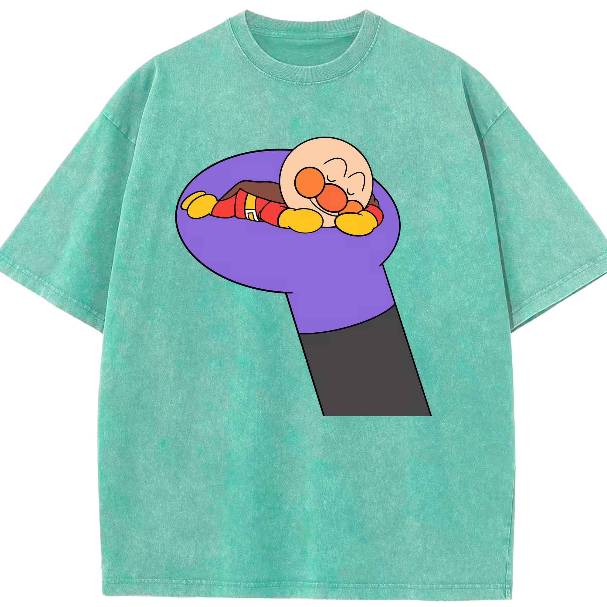 （画像用） アンパンマン Anpanman 綿100% ヴィンテージ風 半袖Tシャツ（フロントプリント）